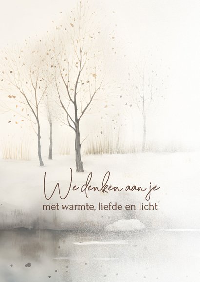 Sterktekaart vosje in bos kerst 2