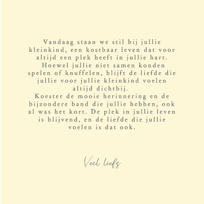 Sterktekaartje opa en oma jaardag stilgeboren kleinkind 3