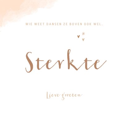 Sterktekaartje regenboogje aardetinten in waterverf 3