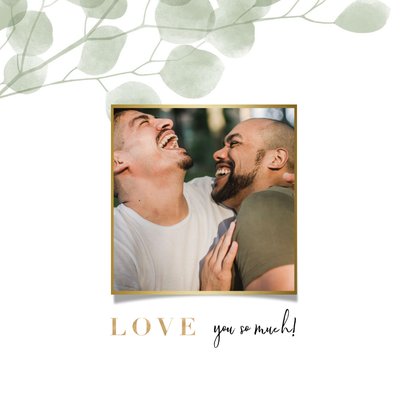 Stijlvol eucalyptus groene waterverf save the date kaart 2