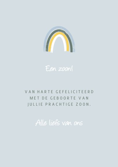 Stijlvol felicitatiekaartje met wandplank geboorte baby 3