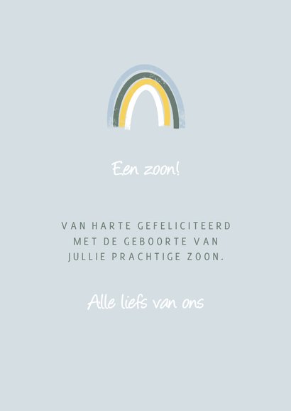 Stijlvol felicitatiekaartje met wandplank geboorte baby 3