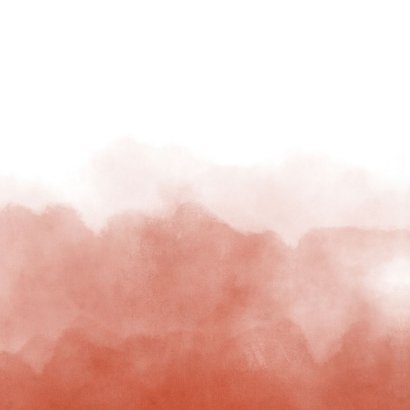 Stijlvol fries geboortekaartje terra waterverf met hartje Achterkant