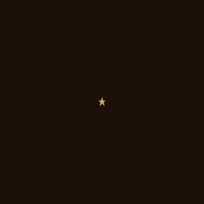 Stijlvol kerstkaartje typografie gouden verf met foto Achterkant