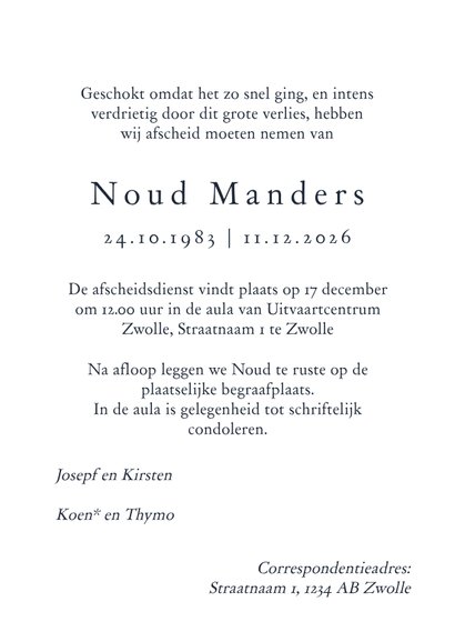 Stijlvol moderne rouwkaart watercolor illustratie vogel goud 3