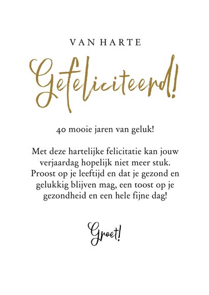 Stijlvol moderne verjaardagskaart met champagne thema 3