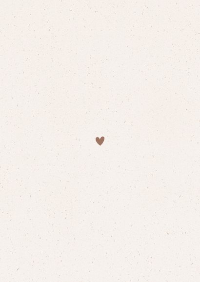 Stijlvolle bedankkaartjes trouwen met foto en papiertextuur Achterkant