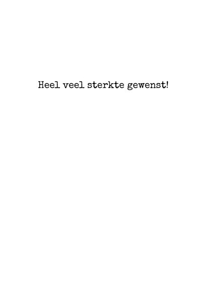 Stijlvolle condoleancekaart met gedicht 3