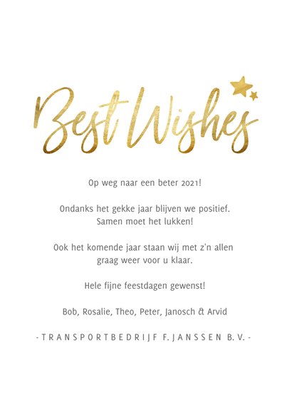 Stijlvolle eenvoudige zakelijke kerstkaart met eigen foto's 3