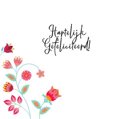 Stijlvolle en kleurrijke verjaardagskaart met unicorn 2
