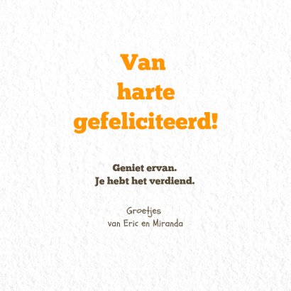 Stijlvolle felicitatiekaart met uil 3