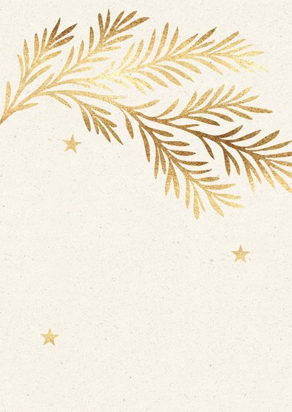 Stijlvolle foto kerstkaart kerstbal taupe 2