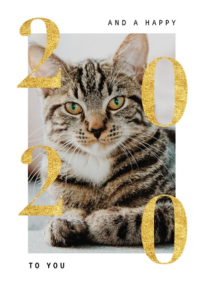 Stijlvolle fotokaart kerst met goudlook 'XMAS' 2