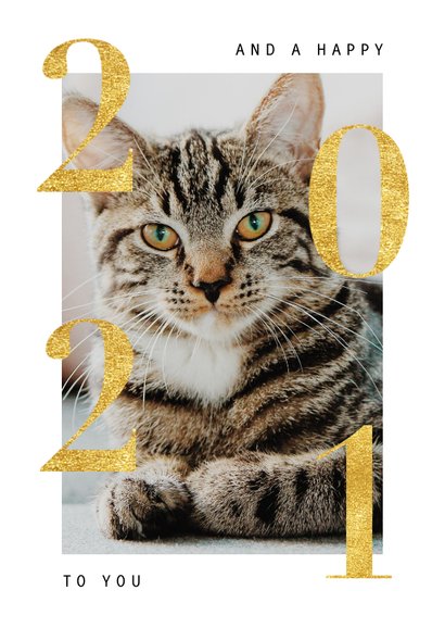 Stijlvolle fotokaart kerst met goudlook 'XMAS' 2