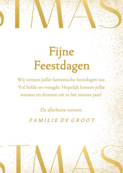 Stijlvolle fotokaart met klassiek typografie christmas 3