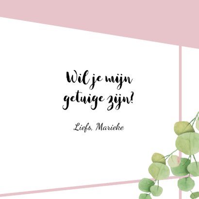 Stijlvolle getuigekaart 3