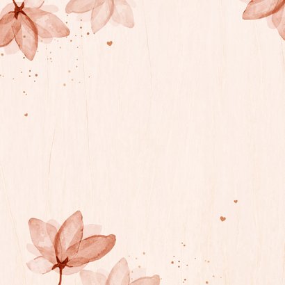 Stijlvolle Islamitische felicitatiekaart trouwen bloemen 2