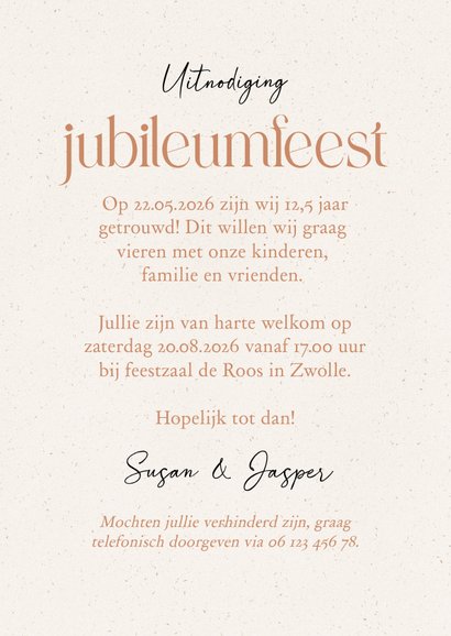 Stijlvolle jubileumkaarten met roze hartjes ballonnen koper 3