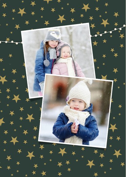 Stijlvolle kerst fotocollage kaart met een witte achtergrond 2
