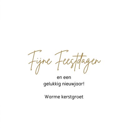 Stijlvolle kerstkaart 2026 kerstballen en foto 3