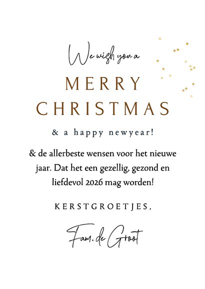 Stijlvolle kerstkaart fotocollage bladertakken watercolor 3