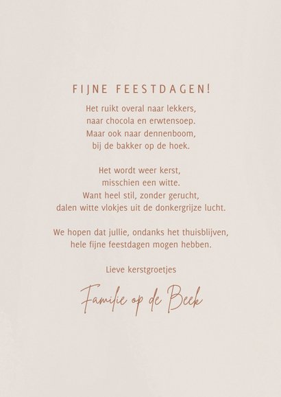 Stijlvolle kerstkaart jaartal 2021 foto's happy holidays 3