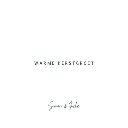 Stijlvolle kerstkaart kerstbomen 3