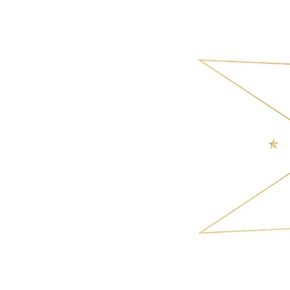 Stijlvolle kerstkaart kerstster goud donker grijs 2