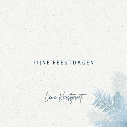 Stijlvolle kerstkaart kersttakken 3