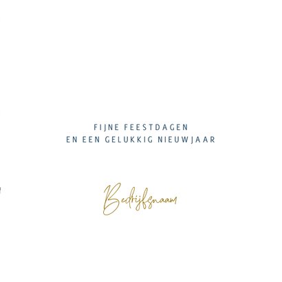 Stijlvolle kerstkaart label sterren en logo 3