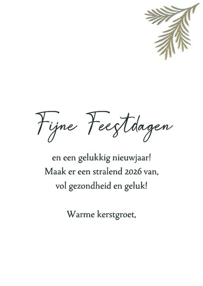 Stijlvolle kerstkaart met drie foto's 3