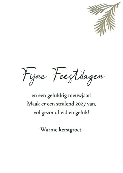 Stijlvolle kerstkaart met drie foto's 3