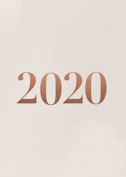 Stijlvolle kerstkaart met fotocollage en 2020 2