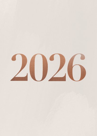 Stijlvolle kerstkaart met fotocollage en 2026 2