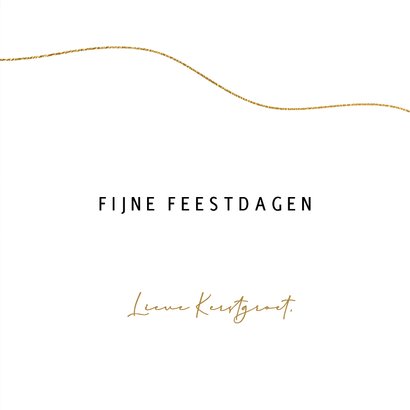 Stijlvolle kerstkaart sfeer kerstbal lichtjes groen 3