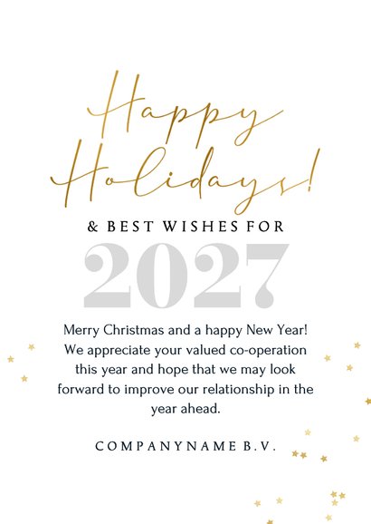 Stijlvolle kerstkaart zakelijk internationaal collage ster 3