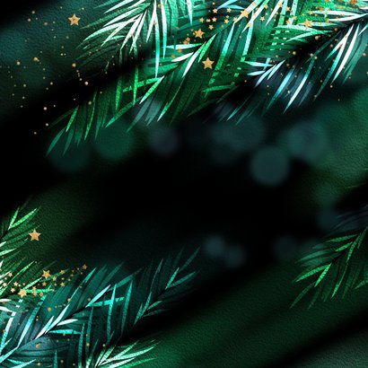 Stijlvolle kerstkaart zakelijk met logo Achterkant