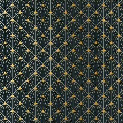 Stijlvolle klassieke art-deco uitnodiging voor een pensioen Achterkant