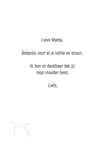 Stijlvolle moederdagkaart met vogels 3