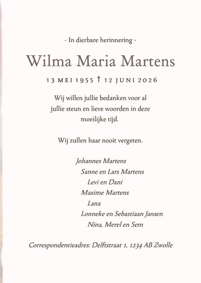 Stijlvolle nagedachteniskaart met wolken en foto 3