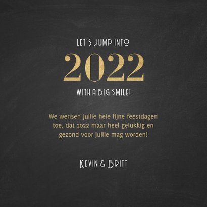 Stijlvolle nieuwjaarskaart a happy 2022 patroon 3