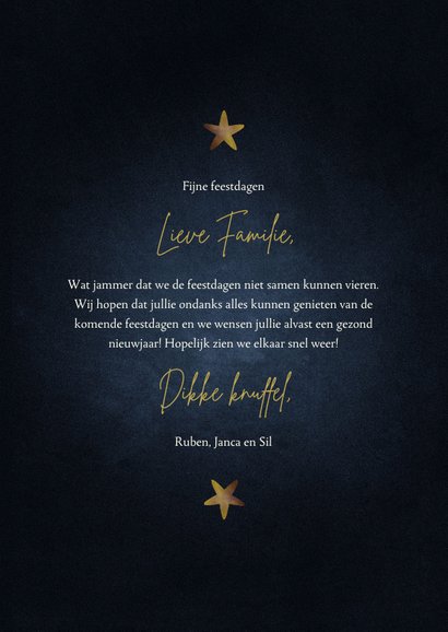 Stijlvolle nieuwjaarskaart gouden 2021 best wishes 3