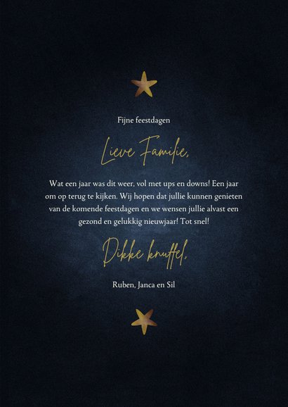 Stijlvolle nieuwjaarskaart gouden 2023 best wishes 3
