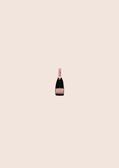 Stijlvolle nieuwjaarskaart met champagne en 2021 Achterkant