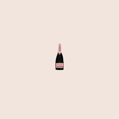 Stijlvolle nieuwjaarskaart met champagnefles en 2021 Achterkant