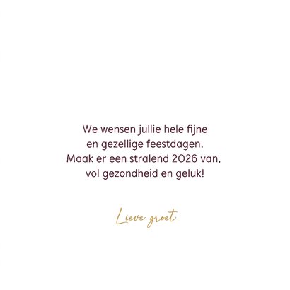 Stijlvolle nieuwjaarskaart met foto en 2026 3
