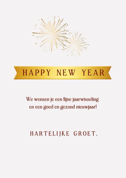 Stijlvolle nieuwjaarskaart met hangende cijfers 2023 en klok 3