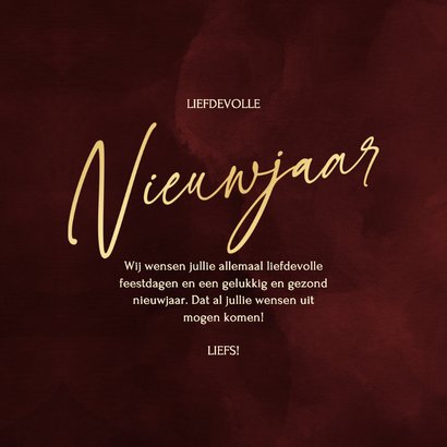 Stijlvolle nieuwjaarskaart met sprankelend hart van glitters 3