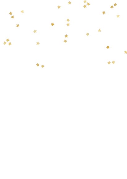Stijlvolle nieuwjaarskaart zakelijk schilder collage goud Achterkant