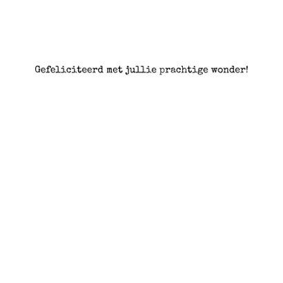 Stijlvolle originele geboortekaart met gedicht 3